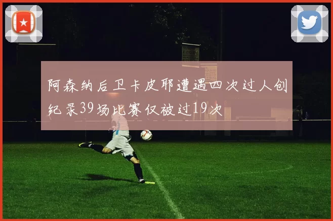 阿森纳后卫卡皮耶遭遇四次过人创纪录39场比赛仅被过19次