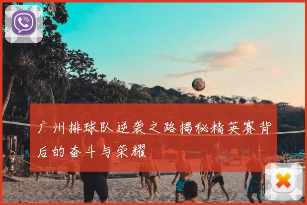 广州排球队逆袭之路揭秘精英赛背后的奋斗与荣耀