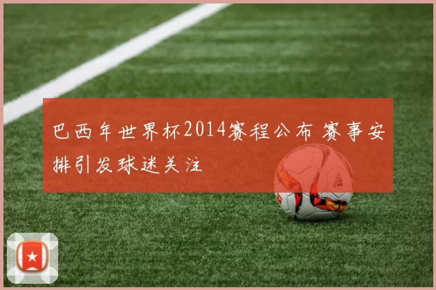 巴西年世界杯2014赛程公布 赛事安排引发球迷关注